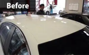 カーラッピングのビフォーアフター　ルーフ