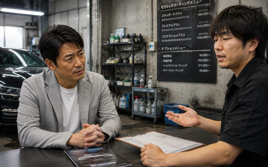 曖昧な説明が多い専門店のイメージ - ガラスコーティング剤通販ブログ 曖昧な説明が多い専門店のイメージ