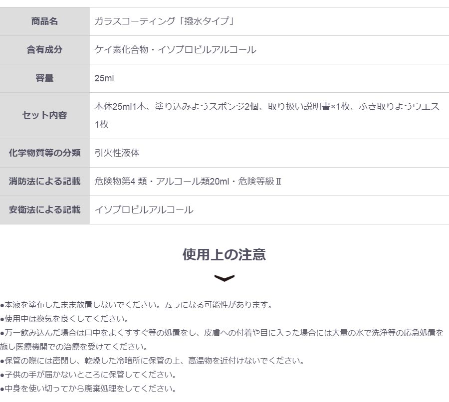 成分 使用上の注意