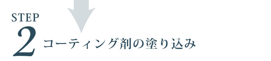 コーティング剤の塗り込み