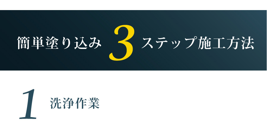 簡単塗り込み3ステップ施工方法　 洗車